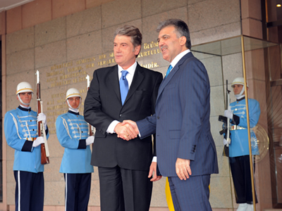 Ukrayna Cumhurbaşkanı Yuşçenko Türkiye'yi Ziyaret Etti